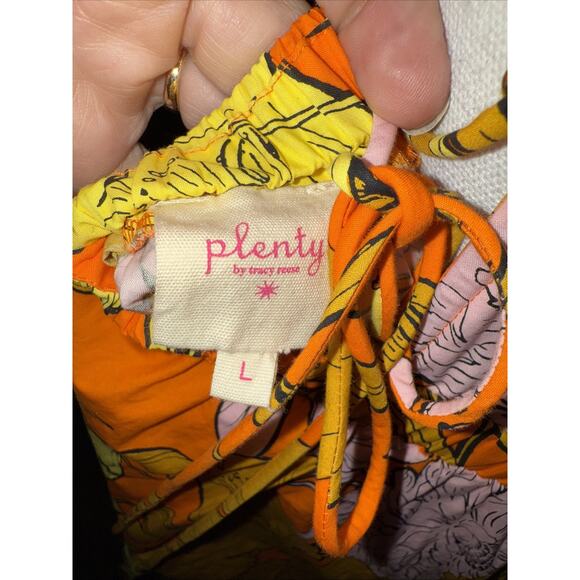 Anthropologie Plenty by Tracy Reese Floral Maxi Dress Sz L Boho Floral Pockets - Picture 10 of 11